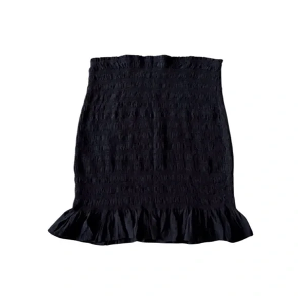14th & Union Black Smocked Skirt - Picture 2 of 4